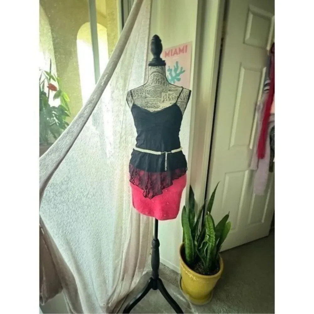 Beach Bunny Diamond Skirt Lace y2k top